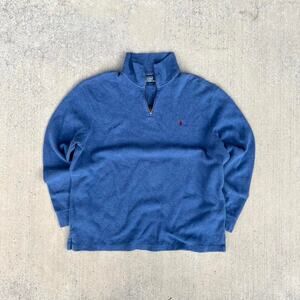 Quarter Zip Winter Sky Blue Polo Ralph Lauren Polo Sweatshirt
